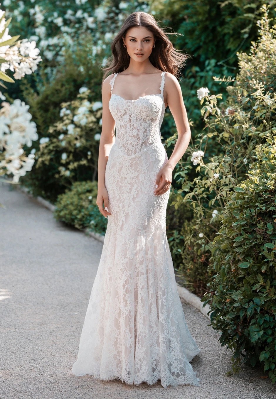 Model wearing an Allure Bridals collection gown