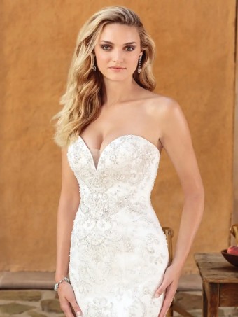 Casablanca Bridal Haven Dress only #2 Light Champagne/Ivory/Silver thumbnail
