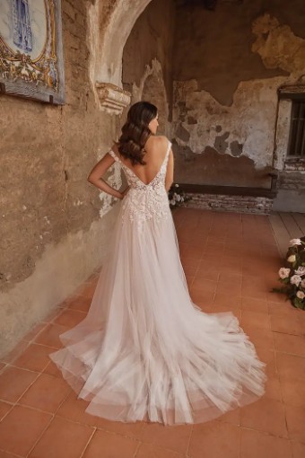 Casablanca Bridal Lena FB #1 Ivory/Nude/Silver thumbnail