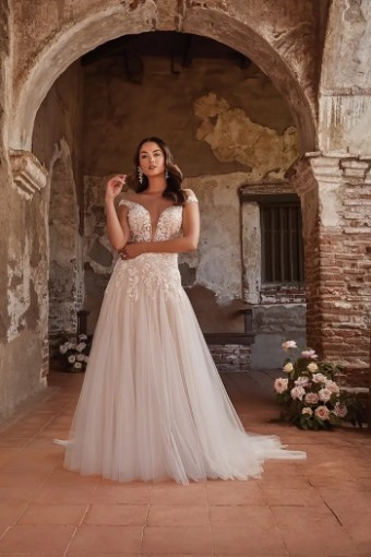 Casablanca Bridal Lena FB #0 Ivory/Nude/Silver thumbnail