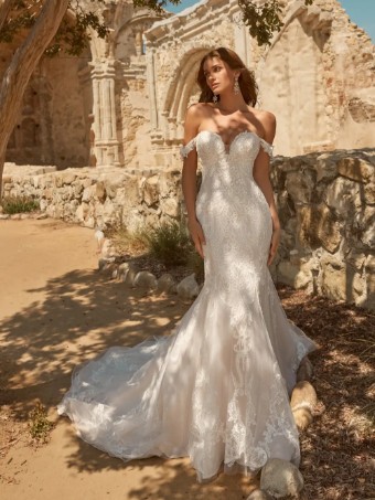 Maggie Sottero Frederique (Glitter Tulle 3) #0 Ivory Ivory/Misty Mauve thumbnail
