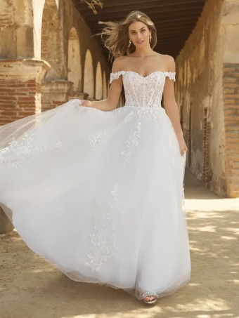 Maggie Sottero Harlem (Sparkle Tulle 1) #0 Diamond White thumbnail