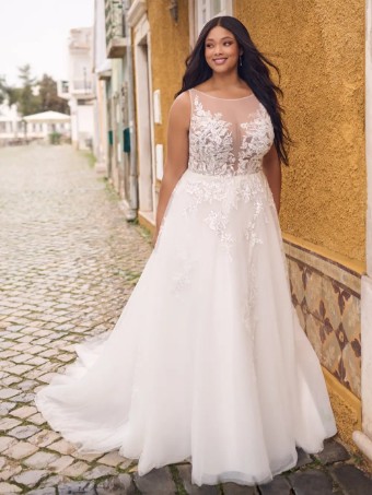 Maggie Sottero Lindsey #0 Ivory/Silver Accent/Mocha thumbnail