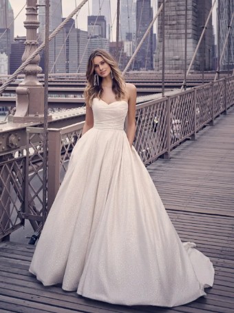 Maggie Sottero Anniston #0 Champagne Glitter thumbnail