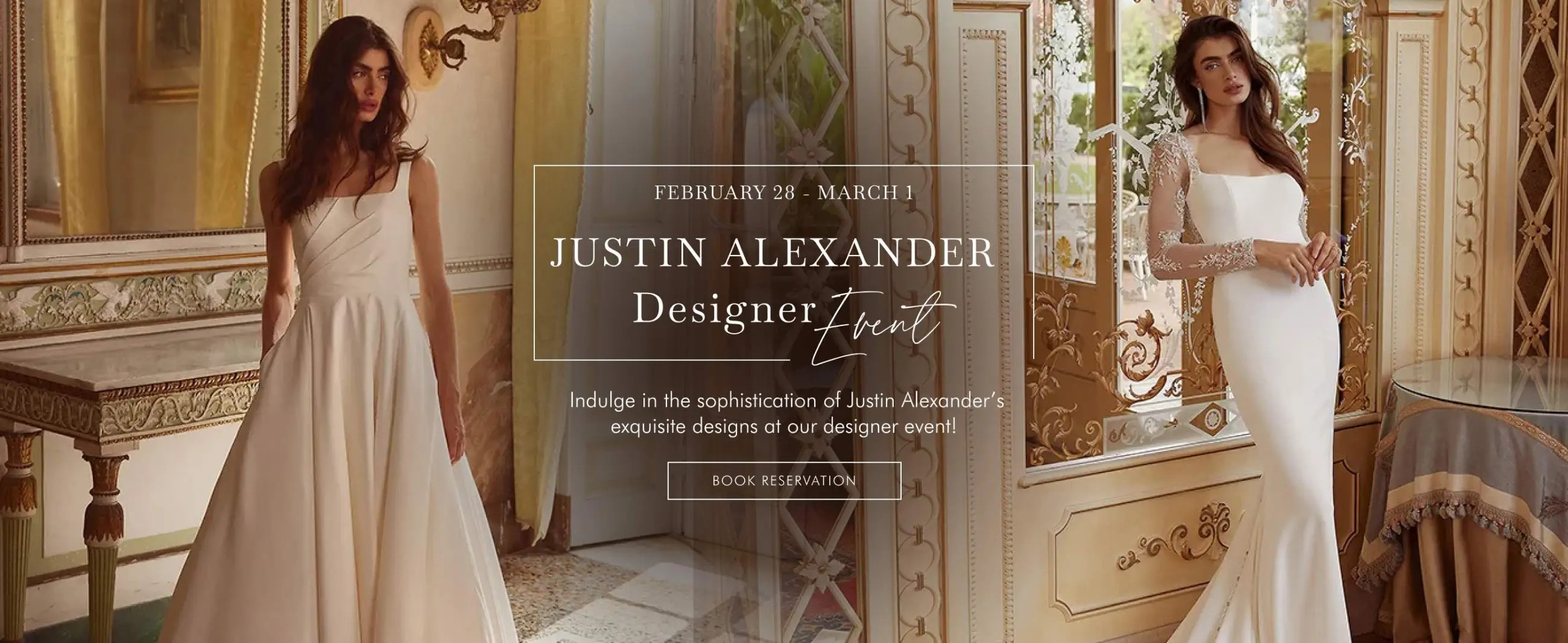 Justin Alexander Designer Event Banner Desktop