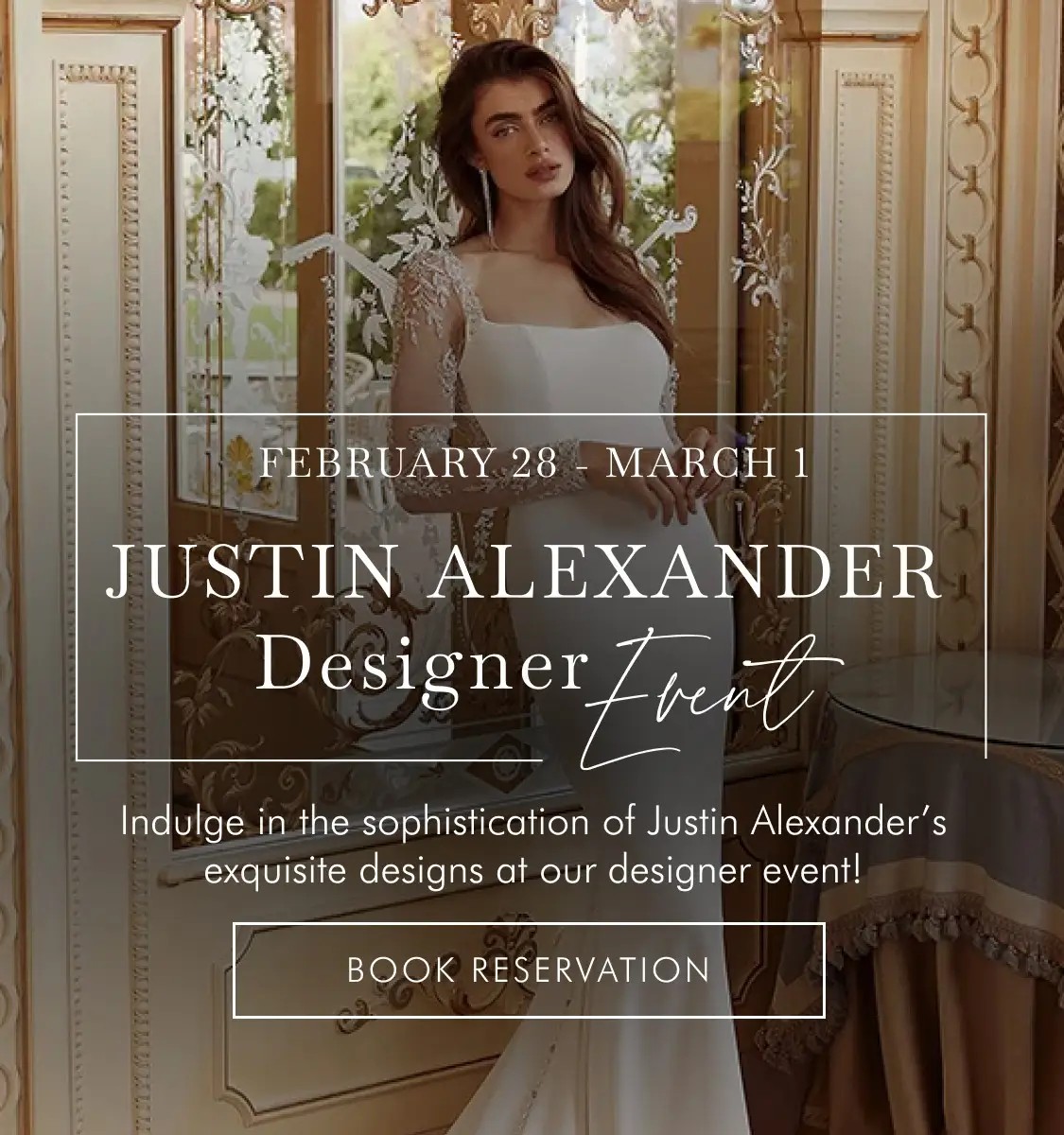 Justin Alexander Designer Event Banner Mobile