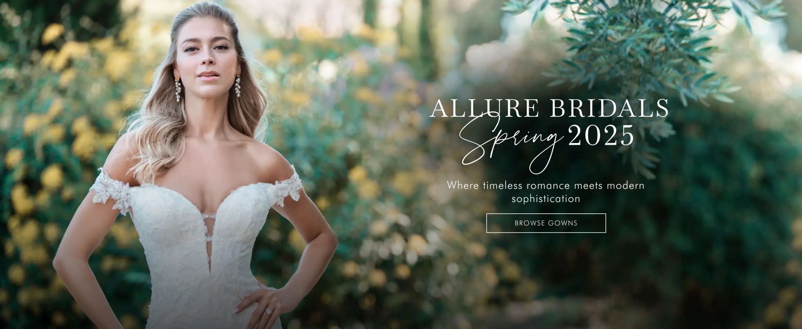 Allure Bridal Spring 2025 Banner Desktop