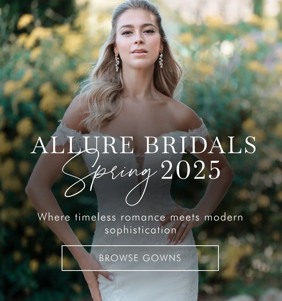 Allure Bridal Spring 2025 Banner Mobile